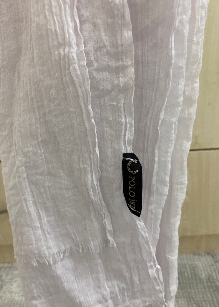 Beyaz bürümcük şal - Görsel 2