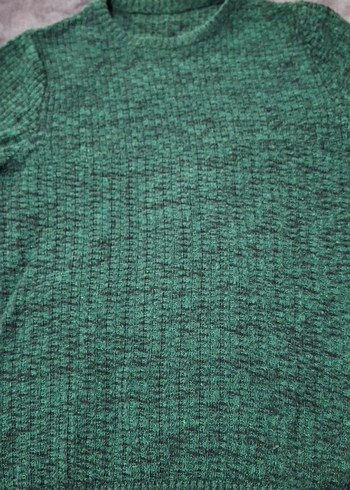 Örgü Yeşil erkekKazak - Görsel 2