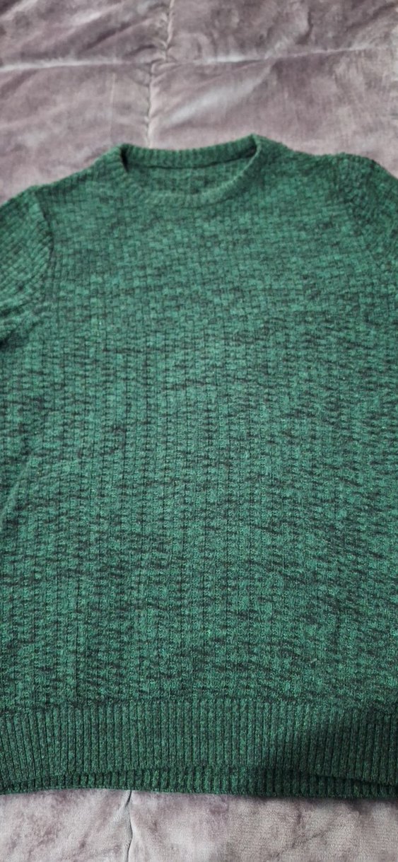 Örgü Yeşil erkekKazak - Görsel 2