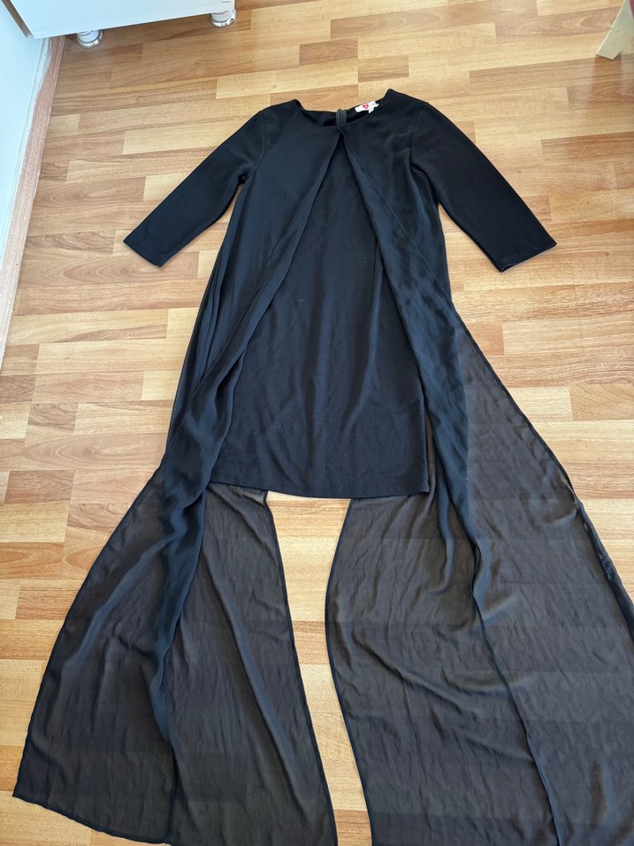 Koton tül detaylı elbise - Görsel 5