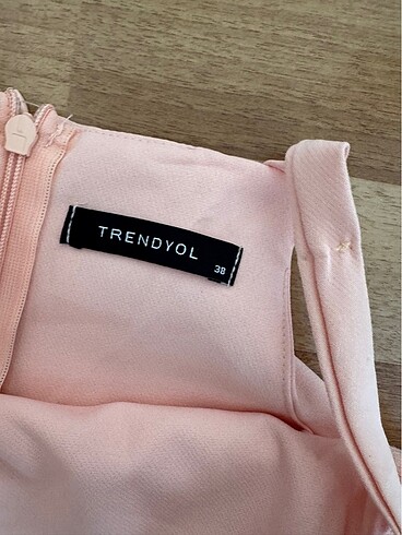 Fırfırlı elbise pudra rengi - Görsel 11