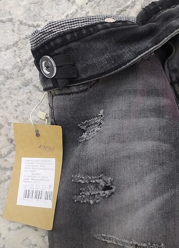 Diğer Erkek bebek gri kot pantolon