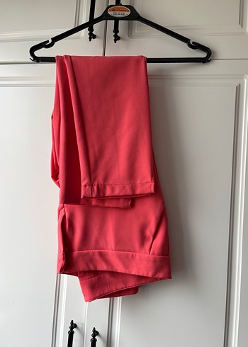 Kırmızı Siyah Drapeli Straplez Takım - Görsel 2