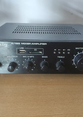 K-165 Siyah Mixer Amplifikatör