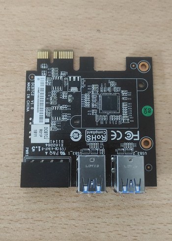 USB 3.0 PCIe Genişletme Kartı Siyah