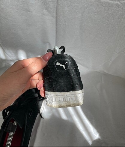 38,5 Beden siyah Renk PUMA Sneaker | Siyah Kadife Kalpli | ORIJINAL