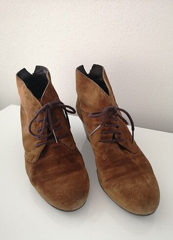 Hotiç Hotiç Hakiki Süet Bootie