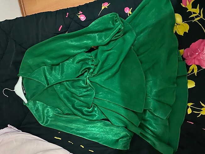 Yeşil mini elbise