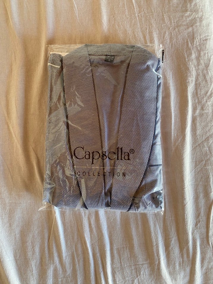 Erkek Cepli Kuşaklı Robdöşembr Sabahlık - Görsel 2