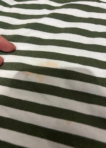 Çizgili Kadın Tişört - Görsel 2