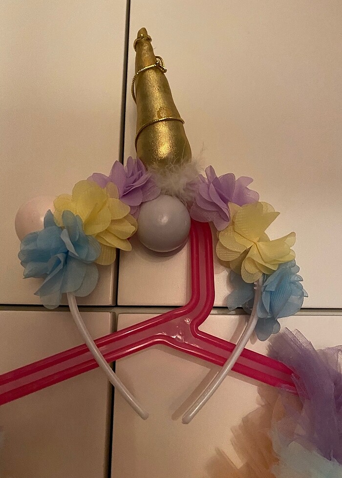 unicorn kız çocuk elbise - Görsel 2