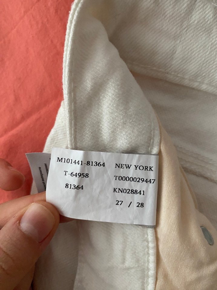 Beyaz Kadın Günlük Pamuk Pantolon - Görsel 4