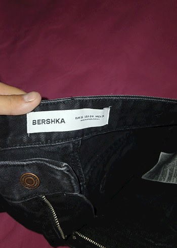 Kadın Siyah Bol Kesim Midi Kot Pantolon - Görsel 2