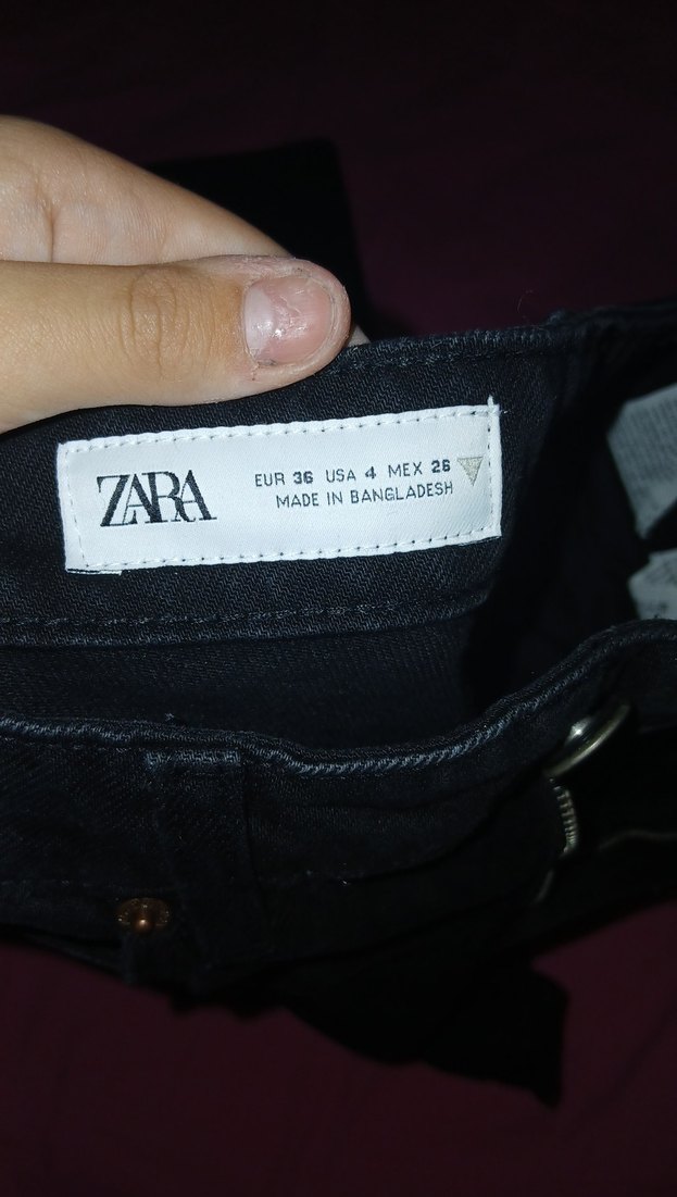 Kadın Siyah Kot Pantolon Midi Boy - Görsel 2