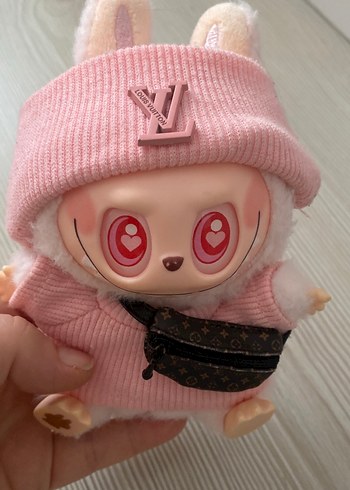 Diğer Labubu Pastel Pembe Peluş Oyuncak