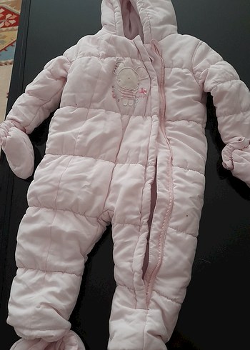 Pembe Fermuarlı Bebek Kız Tulumu - Görsel 3