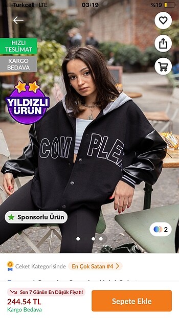 Trendyol & Milla trendyol kolej ceket