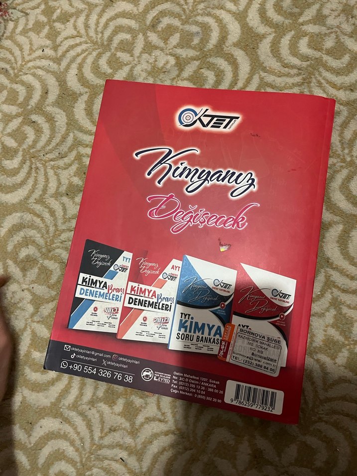 Oktet yayınları ayt kimya soru bankası - Görsel 2