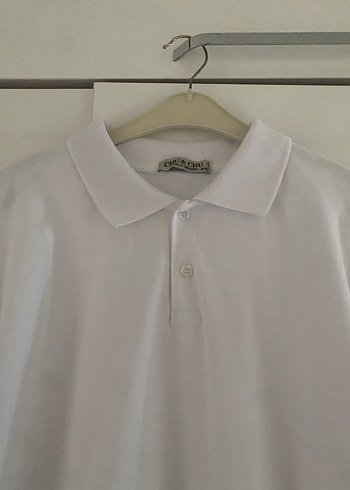 xxl Beden Erkek Beyaz Pamuklu Polo Tişört