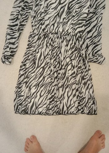 Zebra Desenli Elbise