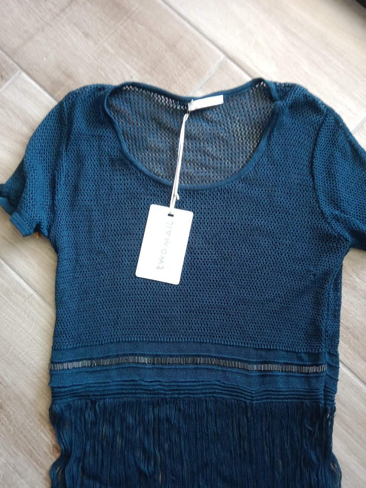 Püsküllü Kisa plaj elbisesi - Görsel 5