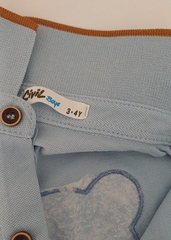 Mavi Kısa Kollu tişört - Görsel 3