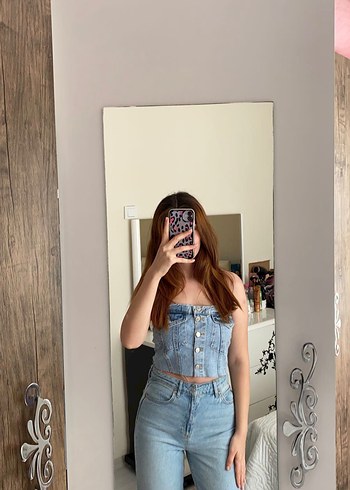 38 Beden çeşitli Renk Kadın jeans ve büstiyer
