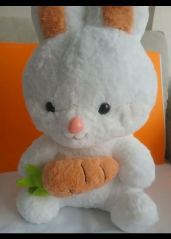 Beden Beyaz Peluş Tavşan Oyuncak