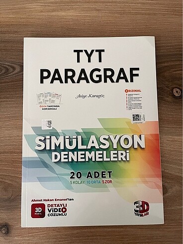 3d yayınları tyt paragraf deneme