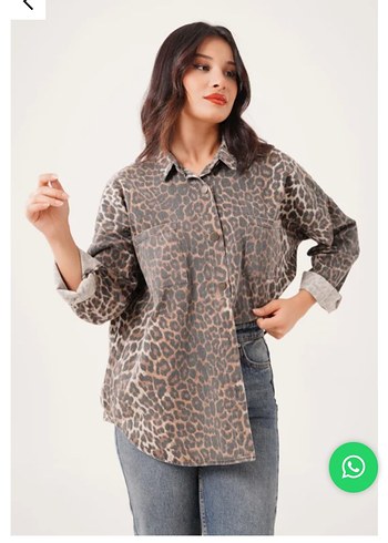 l Beden Leopar Desenli Midi Kot Ceket
