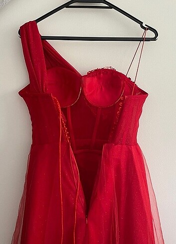 s Beden kırmızı Renk Kına Elbisesi 