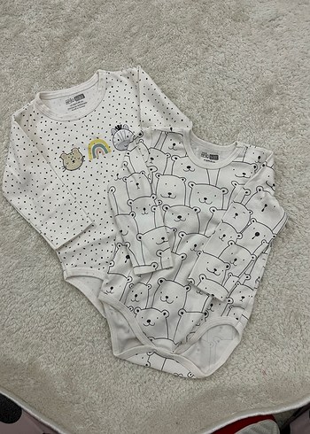 Uzun Kollu Örme Bebek Kız Body Seti - Görsel 2