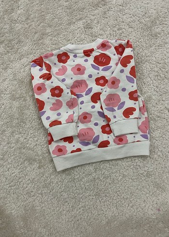 Kız Çocuk Mor Düğmeli Uzun Kollu Hırka ve Çiçekli Sweet - Görsel 4