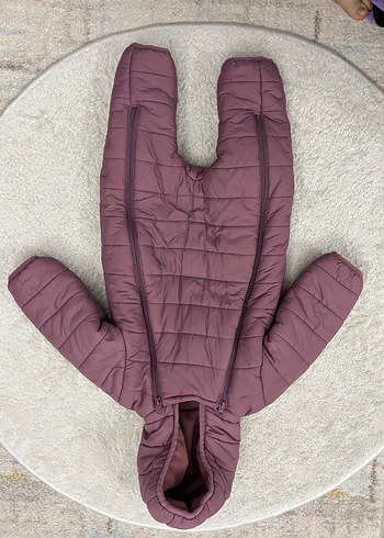 Mürdüm Kürklü Bebek Kız Tulumu - Görsel 2