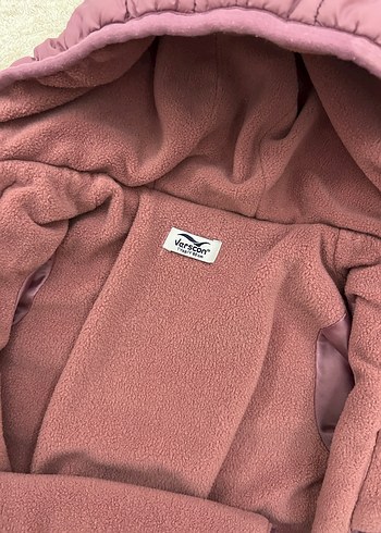 Mürdüm Kürklü Bebek Kız Tulumu - Görsel 4