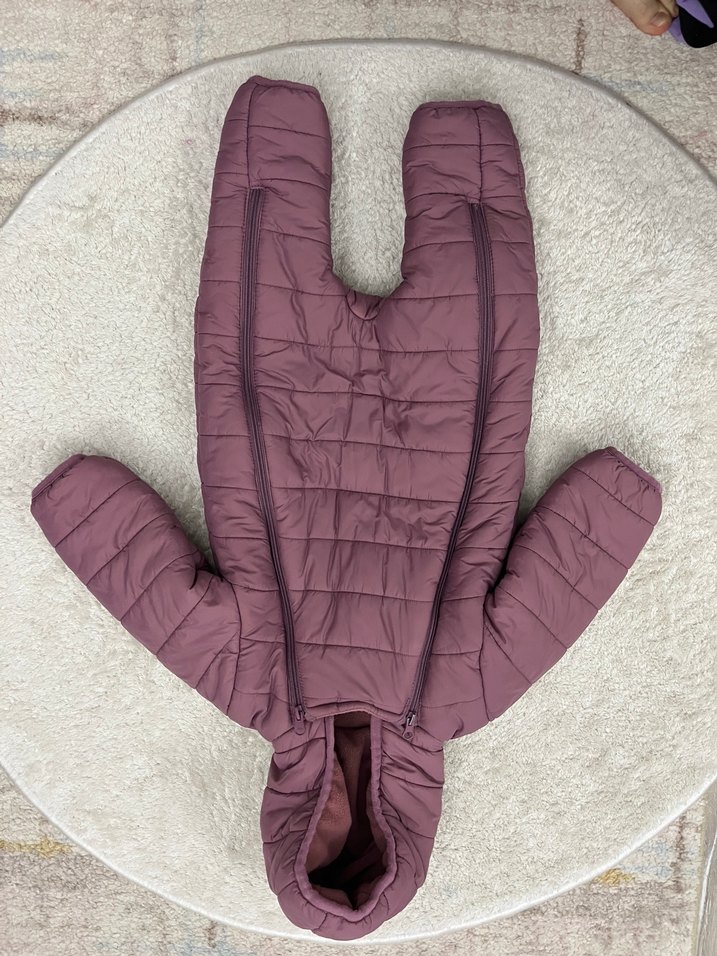 Mürdüm Kürklü Bebek Kız Tulumu - Görsel 2