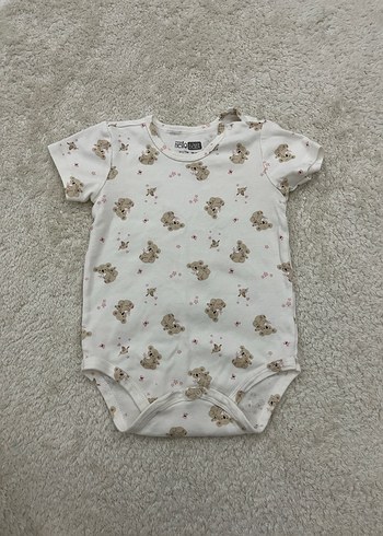 Kız Bebek 2'li Kısa Kollu Örme Body - Görsel 2