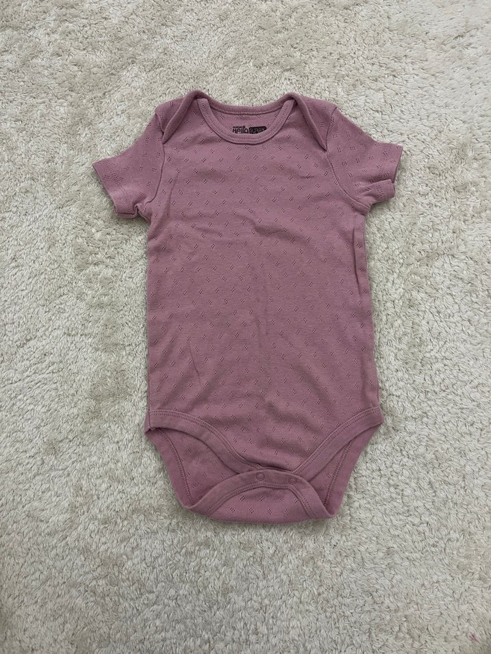 Kız Bebek 2'li Kısa Kollu Örme Body - Görsel 3