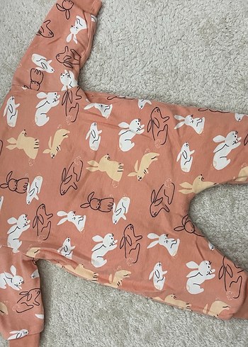 Kız Çocuk Baskılı Fermuarlı Polar Tulum - Görsel 2