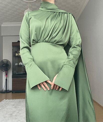 yeşil abiye