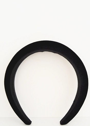 Siyah Kadife Taç Yüksek Bombeli - Görsel 2