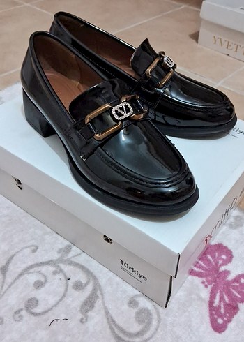 Diğer Siyah Tokalı Loafer Ayakkabı