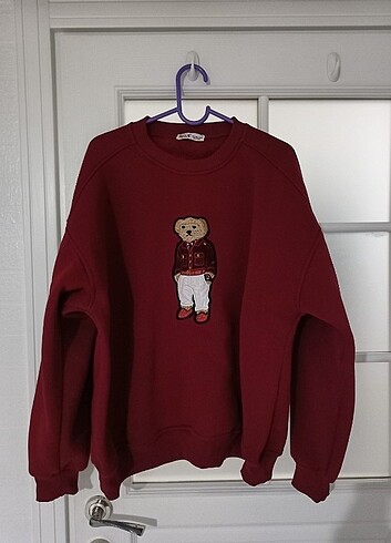 l Beden bordo Renk Sweatshirt