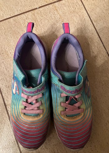 36 Beden çeşitli Renk Skechers Renkli Bağcıklı Kız Çocuk Spor Ayakkabı