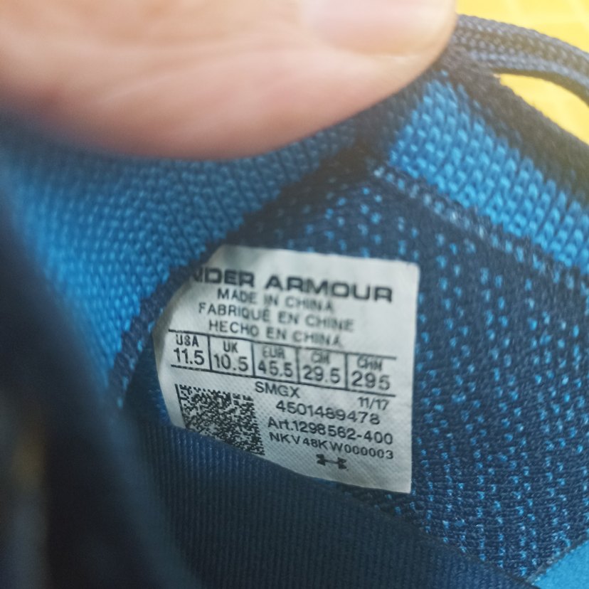 45.5 numara orjinal UNDER ARMAUR marka spor ayakkabı. - Görsel 2