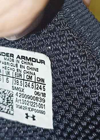 38.5 numara orjinal UNDER ARMAUR marka spor ayakkabı. - Görsel 2