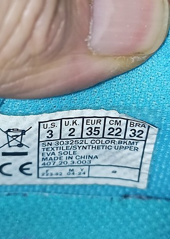 35 numara orijinal SKECHERS marka spor ayakkabı. - Görsel 2