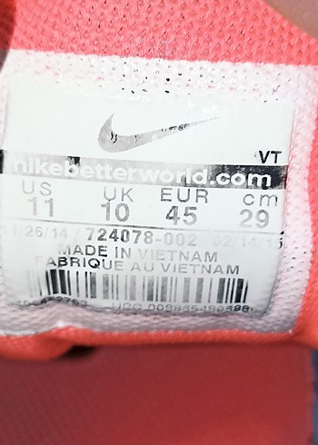 45 numara orjinal NİKE Air Max spor ayakkabı. - Görsel 2