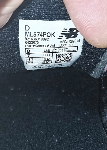 41 numara orjinal NEW BALANCE spor ayakkabı. - Görsel 2