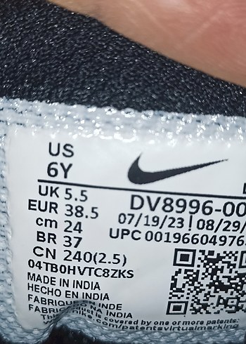 38.5 numara orjinal NİKE spor ayakkabı. - Görsel 2